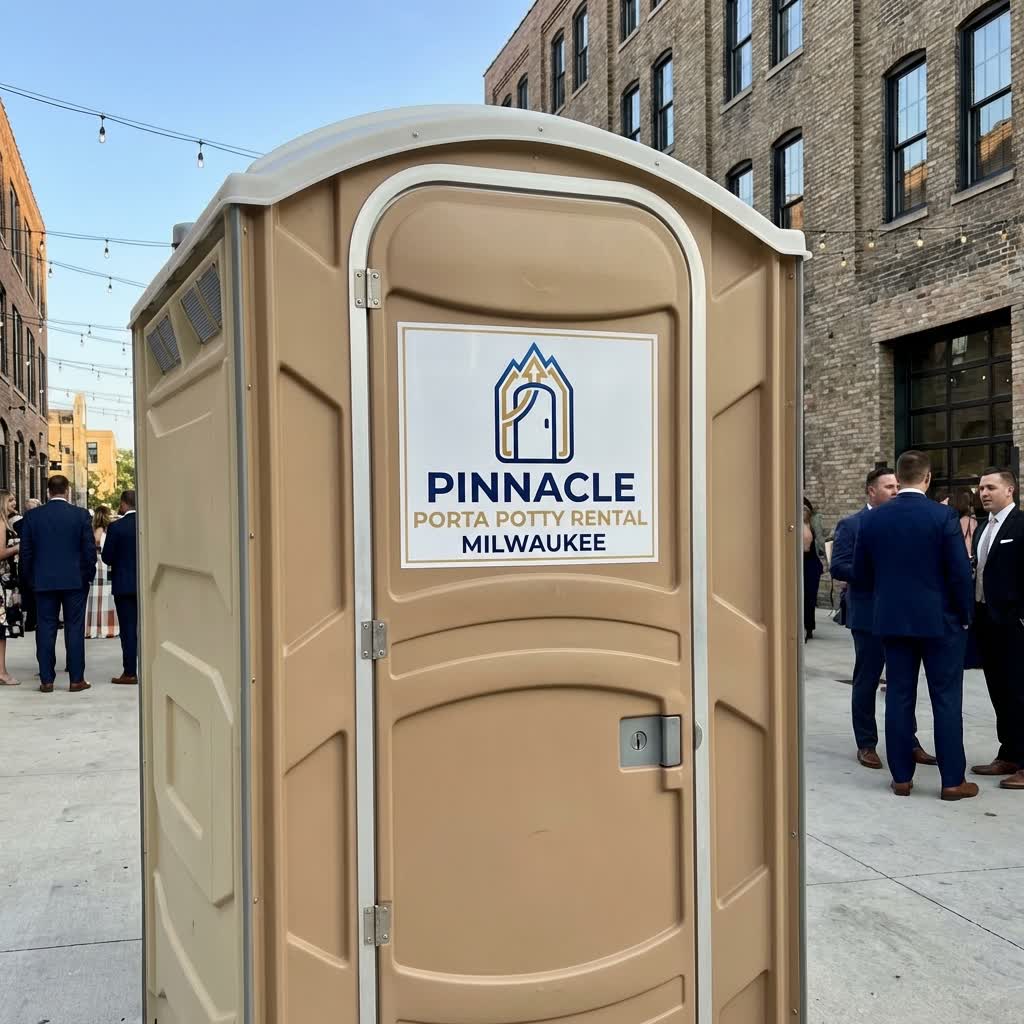 Deluxe Flushable Unit by Pinnacle Porta Potty Rental Milwaukee